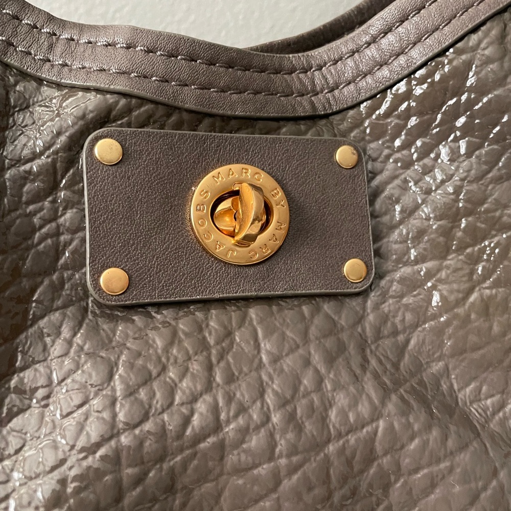 Marc By Marc Jacobs Patent Leather  Satchel Crossbody Handbag Purse - Picture 9 of 13